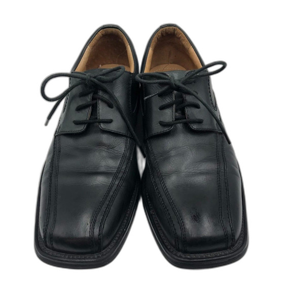 Steve Madden Men's Black Leather Oxford Shoes Square Toe P-Tango Size 9.5 - Picture 6 of 14